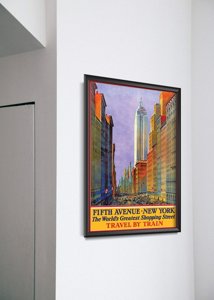 Vintage poster New York Fifth Avenue