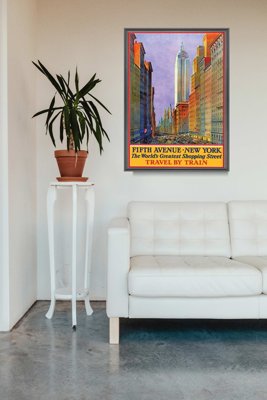 Vintage poster New York Fifth Avenue