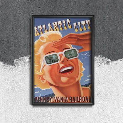 Canvas poster Atlantic City