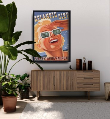 Canvas poster Atlantic City