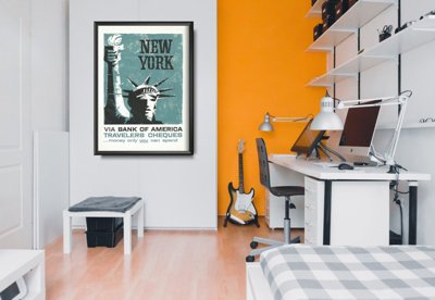 Poster New York Bank Advertising Print s