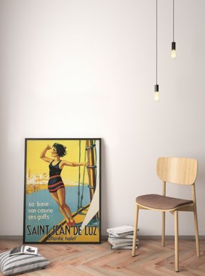 Vintage poster art Saint Jean De Luz