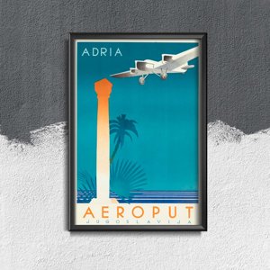 Vintage poster Aeroput Yugoslavia