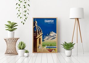 Canvas poster Switzerland Champery