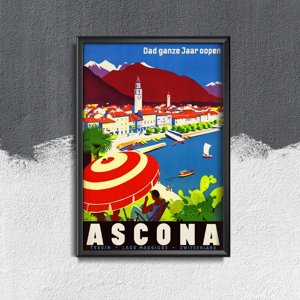 Vintage poster Switzerland Ascona