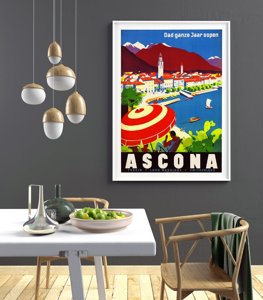 Vintage poster Switzerland Ascona