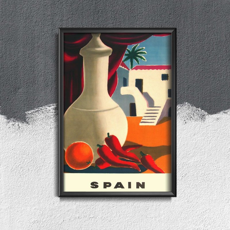 Vintage poster art Spain