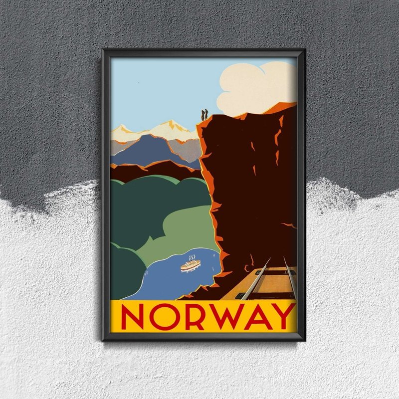 Canvas poster Norway