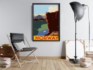 Canvas poster Norway