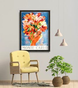 Vintage poster Beautiful Monte Carlo Monaco