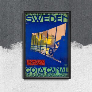 Poster Sweden Göta Canal