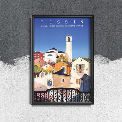 Vintage poster art Switzerland Tessin