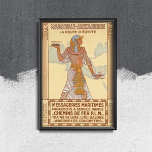 Canvas poster Egypt Marseille Alexandrie