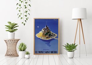 Vintage poster Mont Saint Michel French