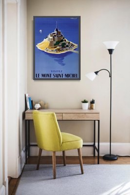 Vintage poster Mont Saint Michel French