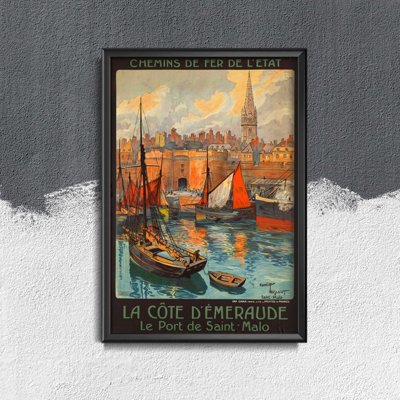 Canvas poster Saint Malo French