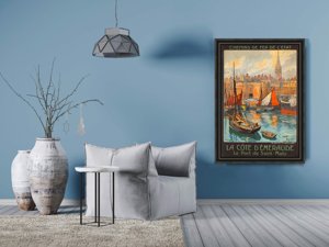 Canvas poster Saint Malo French