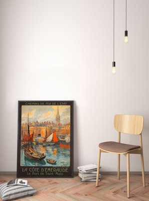 Canvas poster Saint Malo French