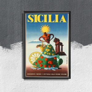 Poster Sicilia Italy