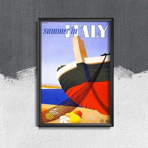 Poster summer in italy