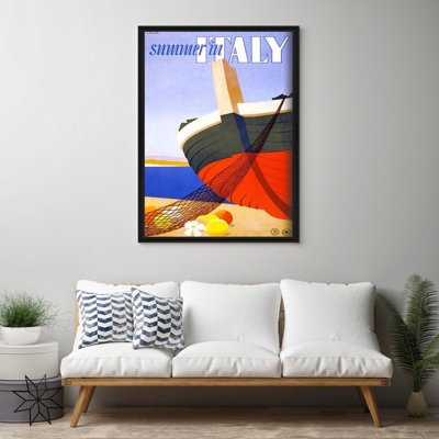 Poster summer in italy