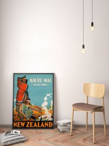 Vintage poster New Zealand