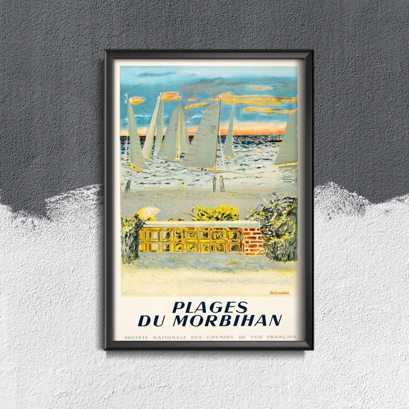 Wall art France Plages du Morbihan