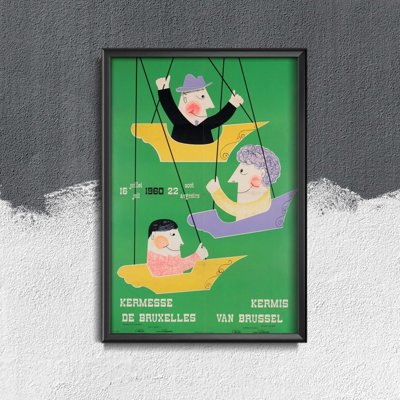 Poster Brussels Fair Attraction Belgium