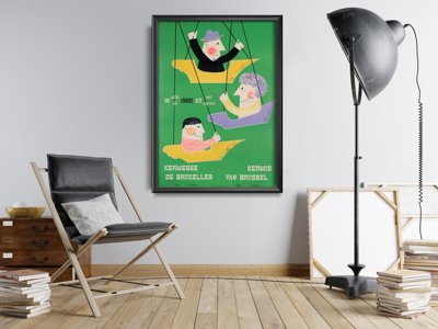 Poster Brussels Fair Attraction Belgium