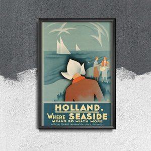 Vintage poster art Holland Netherlands