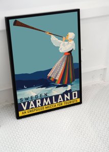 Canvas poster Sweden Varmland