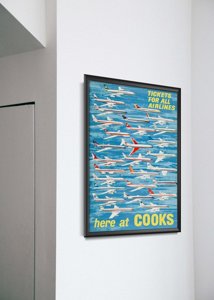 Vintage poster Here At Cooks Airlines