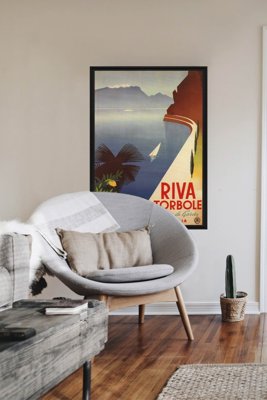 Vintage poster art Riva Torbole Italy