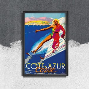 Canvas poster South of France Corsica