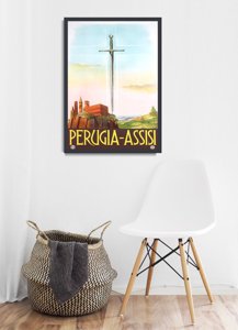 Poster Perugia Assisi Italy