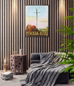 Poster Perugia Assisi Italy