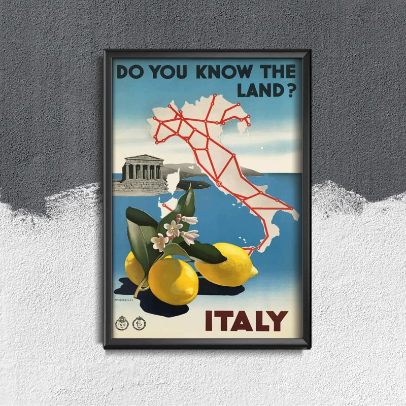 Wall art Do you know the land Italy