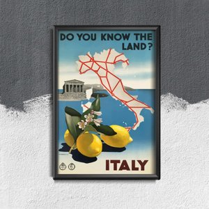 Wall art Do you know the land Italy