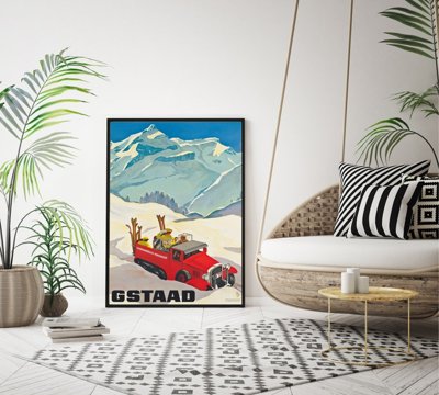Wall art Gstaad Switzerland