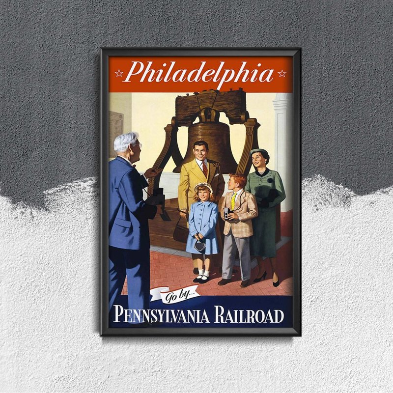 Poster Philadelphia Pennsylvania Railroad