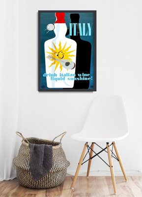 Wall art Italy Drink italian wine liquid sunshine