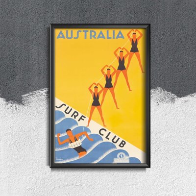 Vintage poster Australia Surf Club