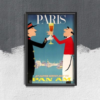 Canvas poster Paris French Air