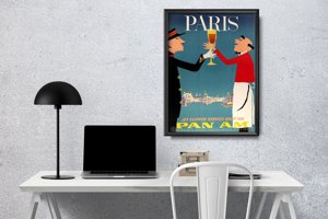 Canvas poster Paris French Air