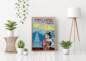 Vintage poster Java Indonesia