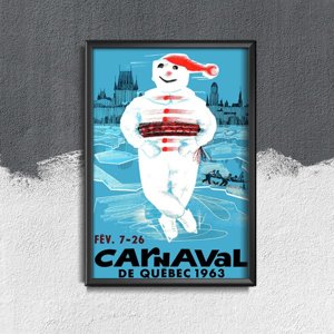 Canvas poster Quebec Carnaval Canada