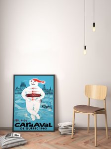 Canvas poster Quebec Carnaval Canada