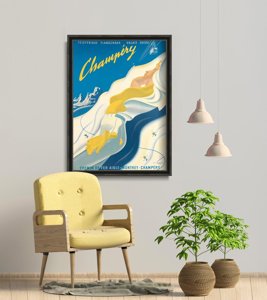 Canvas poster Switzerland Champery