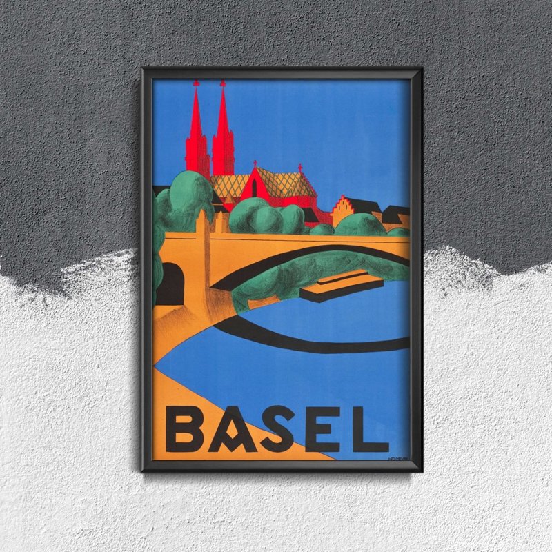 Canvas poster Basel Switzerland