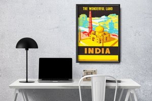 Vintage poster India The Wonderful Land